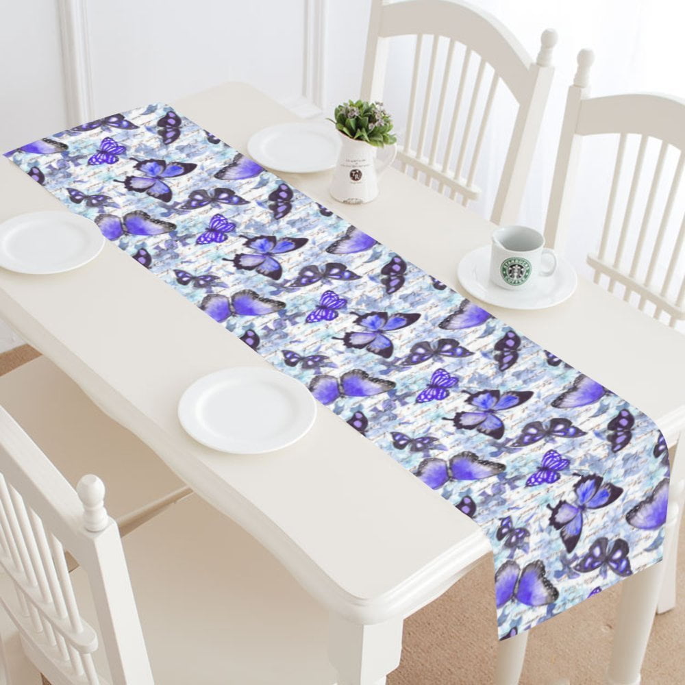 Japanese Animal Crane Flowers Table Runner Polyester Rectangular Table Runners Cloth for Wedding Party Holiday Kitchen Dining Table Home Everyday Decor 13 x 70 Inch