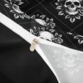 thumbnail image 4 of Homewish Skull Skeleton Checkered Bedding,Goth Rose Duvet Cover Full,Halloween Comforter Cover,Black Reversible,3 Pieces,1 Duvet Cover and 2 Pillowcases, 4 of 6