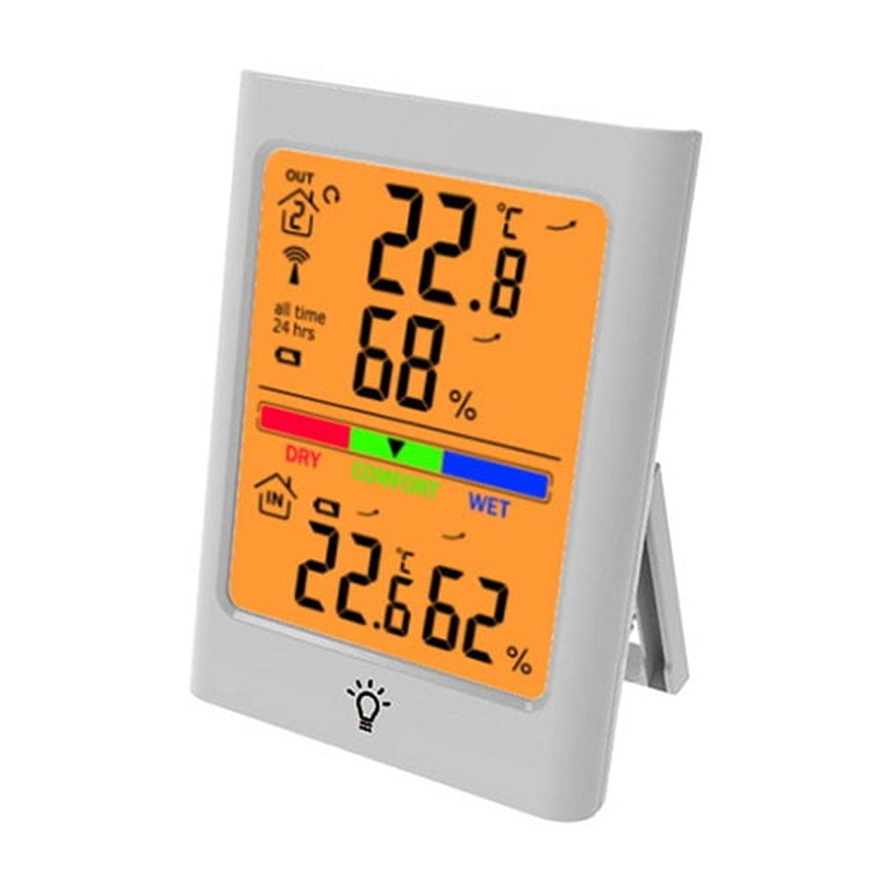 Wireless Hygrometer Outdoor Thermometer Hygrometer Weather Station White Smile Home