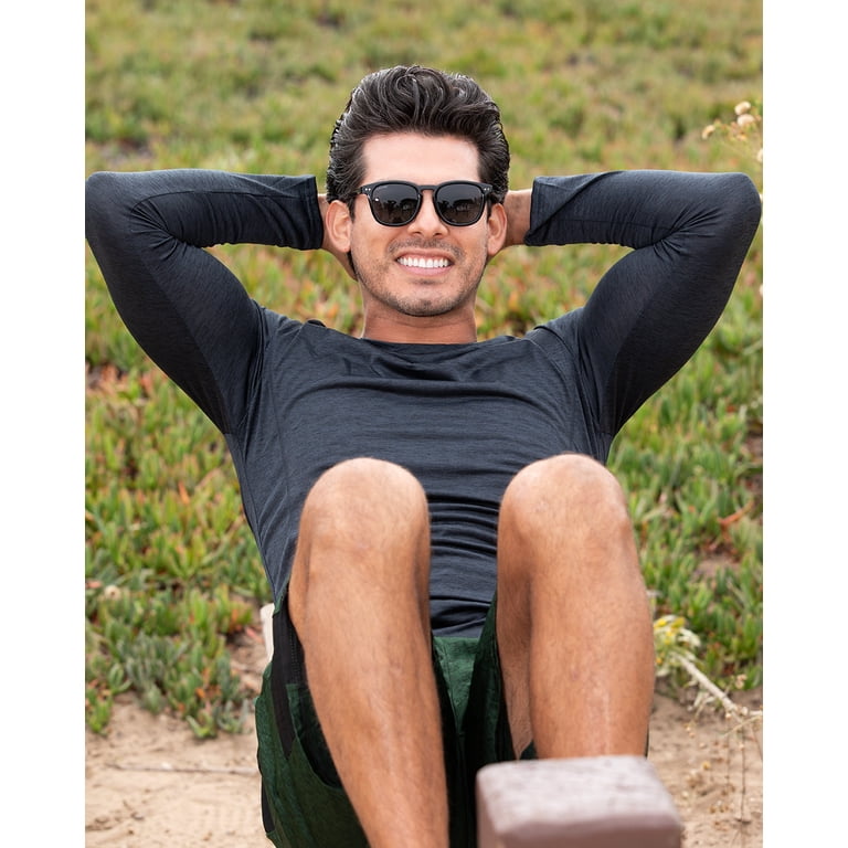 Ansen Onyx Square Polarized Sunglasses, Recycled Plastic 