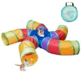 thumbnail image 1 of Tubo grande de 5 vías Cat Tunnel Depets con pelota de juego para gatos de interior, 1 of 6