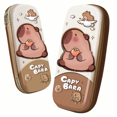 thumbnail image 4 of 3D stereo Cute Capybara pencil case Drop resistant waterproof Student school supplies storage box hard shell decompression case Green panda, 4 of 6