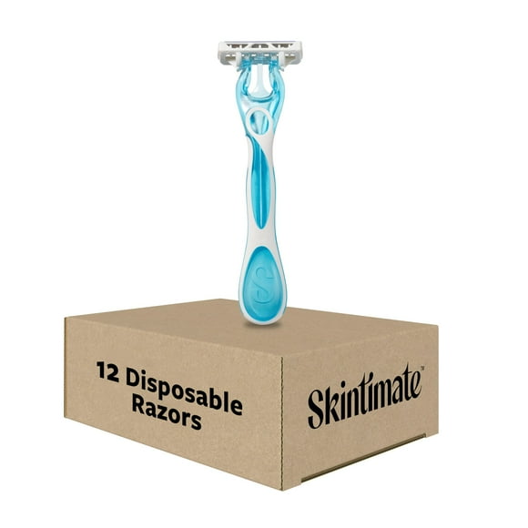 Maquinillas de afeitar desechables Skintimate Coconut Delight para mujer, 12 unidades