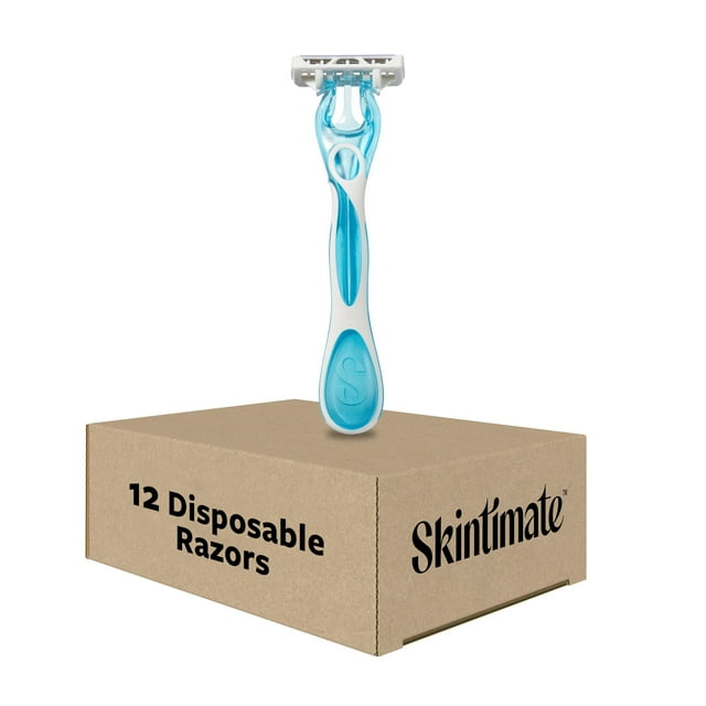 Maquinillas de afeitar desechables Skintimate Coconut Delight para mujer, 12 unidades
