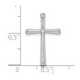 thumbnail image 2 of Auriga Fine Jewelry 10K White Gold Round Diamond Cross Pendant for Women, 2 of 4