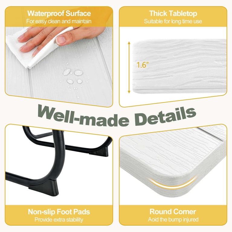 Rechthoekige camping picknicktafelhoes banken 3-delige set, elastische waterdichte afveegbare geruite tafelkleed aan de achterkant 15 Rechthoekige camping picknicktafelhoes banken 3-delige set, elastische waterdichte afveegbare geruite tafelkleed aan de achterkant 15