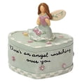 thumbnail image 2 of TIMIFIS Lettering Film Mother's Day Angel Holding Heart Jewelry Box Resin Storage Box with Lid Kitchen Gadgets, 2 of 2