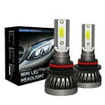thumbnail image 1 of Maoww 1 Pair Car Headlight Bulb Front COB LED Light 6000K 36W Waterproof Aluminum Headlight, 9012, 1 of 7
