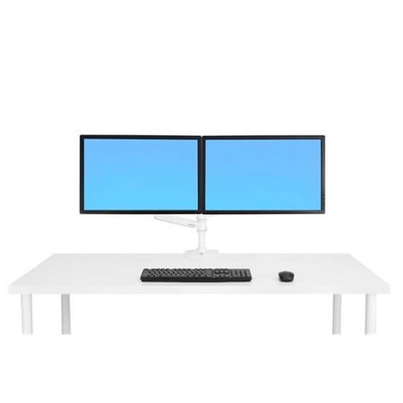 UPC: 0698833058413 | Ergotron 45-492-216 LX Dual Stacking Arm (white)