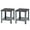Silver, variant on Gymax Set of 2 Industrial End Table 2Tier Side Table W/Storage Shelf Sofa Table Black