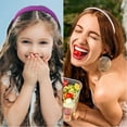 thumbnail image 3 of 7pcs Headbands for Women, Non Slip Wide Floral Padded Headband Cute Pearl Hairbands for Womens Gilrs Thin Thick Short Hair Fashion Accessories, Purple, 3 of 9