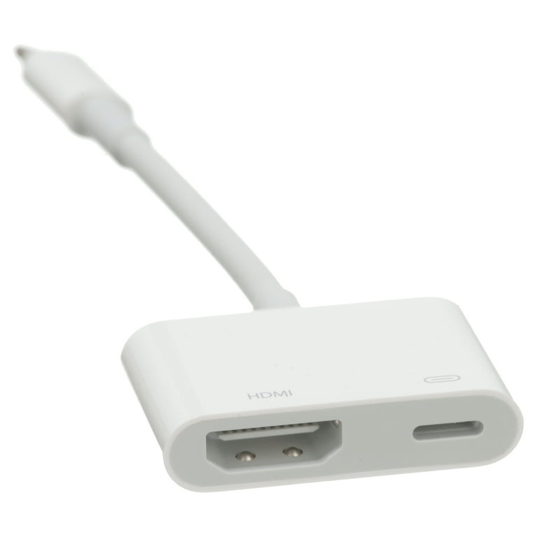 tab ligevægt stole Apple Lightning Digital AV Adapter - Lightning to HDMI adapter - HDMI /  Lightning - Walmart.com