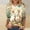 A102 Blue, variant on Easter Bunny Shirt for Women Two Rabbits In Flower Meadow Graphic T-Shirt 3/4 Sleeve Crewneck Loose Fit Soft Fabric Festival Apparel Spring Holiday Gift