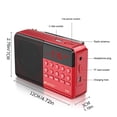 thumbnail image 2 of Receptor De Radio Portátil Receptor De Radio Fuerte Altavoz Reproductor De Mp3 Estable Mini Radio Para Ancianos 1800Mah Receptor Estéreo Para Caminar Jogging Ejercicio Guardurnaity EL009911-00, 2 of 6