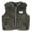 Olive Green, variant on ZACPNCV Kids Sherpa Fleece Vest Boys Girls Cute Embroidery V‑Neck Full Zip Sleeveless Waistcoat with Pockets Fall Winter Warm Outerwear,Olive Green