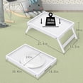 thumbnail image 3 of Bed Tray Table with Folding Legs, Bamboo Breakfast in Bed for TV Table, Laptop Computer Tray, Eating, Snack Tray, Breakfast Trays, Bed Trays, Serving Trays, 3 of 7
