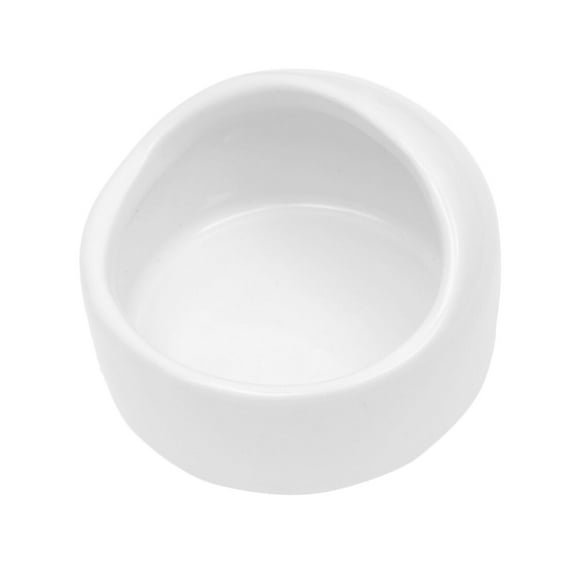 Ceramic Hamster Feeding Bowl for Small Animals Perfect for Dry and Fresh Food White