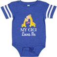 thumbnail image 3 of Inktastic Gigi Loves Me Girls Giraffe Granddaughter Girls Baby Bodysuit, 3 of 5
