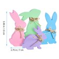 thumbnail image 2 of 4Pcs Easter Bunny Decorations Craft Rabbit Shaped Adornments Tabletop Decorations, 2 of 7