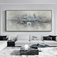 thumbnail image 2 of Large Milimalist Abstract Handmade Oil Painting Hand Painted On Canvas Textured Painting Wall Art Home Decor Living Room Decoration, 2 of 9