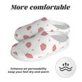 thumbnail image 6 of Picia Hand Drawn Strawberry for Women's Lamb-hug Comfy Fleece House Slippers Memory Foam, Slip-on House Shoes Indoor Outdoor-39/40, 6 of 7