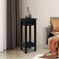 thumbnail image 3 of eHemco Plant Decorating Stand End Table Side Table with Storage Shelf, 10 by 10 by 23.7 Inches, Black, 3 of 8