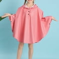 thumbnail image 2 of MEZZALL Girls Cartoon Raincoat Hooded Rain Wear For Kids Lightweight Comfortable Outdoor Play School Daily Toddler Teen Trenchcoat Cute / 6-8 Years, 2 of 8