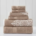 thumbnail image 2 of Modern Threads Artesia Damask 6-Piece Bath Towel Set, Tuscany, 2 of 2