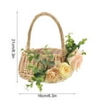 thumbnail image 2 of Retro Wedding Flower Boy Scattering Flowers Small Flower Basket Wedding Decoration Willow Basket Photography Props, 2 of 11