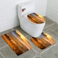 thumbnail image 1 of ABPHQTO amanecer Juego de alfombras de baño de 3 piezas Alfombra de baño Alfombra de contorno y tapa de inodoro ABPHQTO  Cont-CHAPPLE-16458, 1 of 2