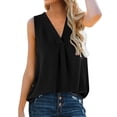 thumbnail image 4 of Tanks for Women V Neck Sleeveless Fitting Basic Tops Womens Spring Cute Outfits, 4 of 4