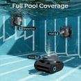 thumbnail image 4 of Talosbo C1 Cordless Robotic Pool Vacuum Cleaner with Wall & Waterline Cleaning, 180 Min for Inground Pools Up to 1615 Sq.ft,Dual Filtration, Smart Navigation, App Support, 4 of 12