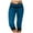 Dark Blue, variant on Womens Plus Size Capri Pants Yoga Capris High Waisted Pants Drawstring Work Pants Summer Casual Pants with Pockets