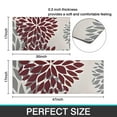 thumbnail image 7 of Red and Gray Floral Pattern Kitchen Rugs Sets Of 2,Anti Fatigue Kitchen Mat Rugs Non Slip Washable,Decorative Kitchen Floor Mats for Kitchen,Sink,Laundry,17"x30"+17"x47", 7 of 7