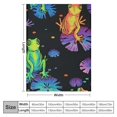 thumbnail image 4 of Sheronv Frogs Lily Pads Warm Lightweight Blanket Soft Fleece Blankets All Seasons for Living Rooms Sofa Decor Cow Gifts 40x50in, 4 of 6