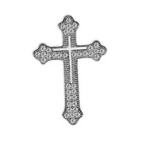 lixuesong Refined Men's Crosses Brooch Pin Jewelry Men's Crosses Lapel Pin Elegant Suit Accessory for Business and Formal Event