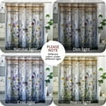 thumbnail image 5 of Spring Country Barn Door Shower Curtain Set, Farmhouse Style Wooden Flower Shower Curtain Rustic Floral Bathroom Decor Polyester Fabric-62" x 72", 5 of 13