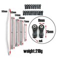 thumbnail image 5 of Enlaces de enlace de chasis de acero inoxidable de 8 piezas compatibles con Axial Rbx10 Ryft, 5 of 5