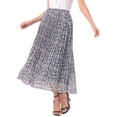 thumbnail image 4 of INSPIRE CHIC Floral Skirt for Women 2026 A Line High Waisted Casual Boho Summer Midi Skirts XL Dark Blue, 4 of 6