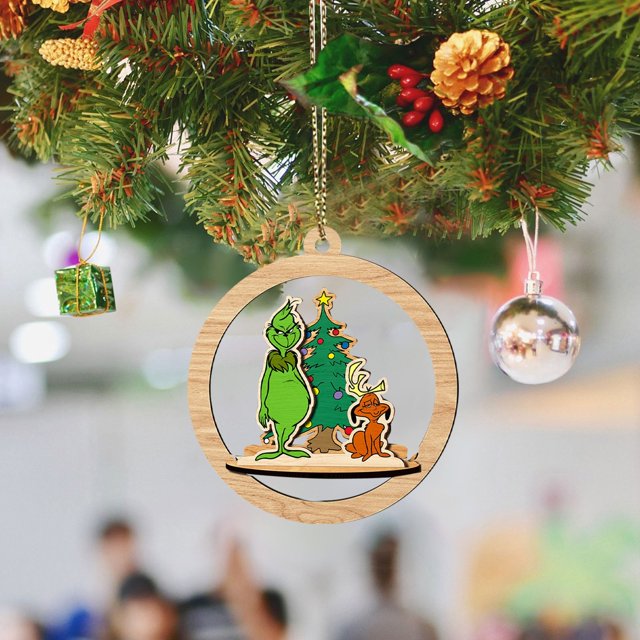 How the Grinch Stole Christmas Grinch Christmas Decorations, Christmas Tree Ornaments - Cute G-rinch Hanging Ornaments for Christmas Tree - Christmas Decor Indoors Home Party