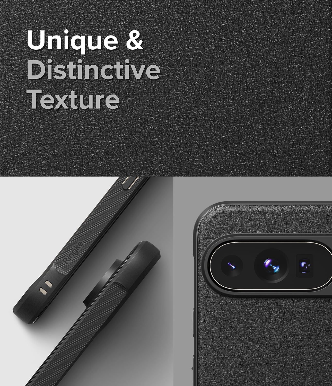 Ringke Pixel 9 Pro [Onyx Magnetic] High Quality Flexible Heavy Duty Durable Phone Case Compatible with Magnetic Charger - Black