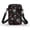 Snowflake Candy Cane Pattern, variant on HELLHERO Flowers Travel Crossbody Purse, Polyester Double Layer for Women
