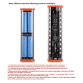 thumbnail image 2 of 8 Slots 18650 Power Bank Case 22.5W Fast Charging DIY Battery Box Digital Display USB Type C DC5.5x2.1 Output Black, 2 of 8