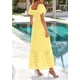 thumbnail image 2 of Vestido de Verano PRETTYGARDEN 2025 con Escote Cuadrado y Mangas Abullonadas, 2 of 8