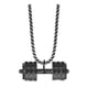 thumbnail image 1 of Colgante Con Mancuernas Para Hombre, Decoración Deportiva, Collar Creativo Para Fiestas Navideñas, Color Negro, 1 of 8