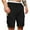 Black, variant on Men's Cargo Shorts Solid Color Casual Sports Loose Shorts Black