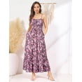 thumbnail image 2 of Vestido Grace Karin con tirantes finos sin mangas y estampado floral, 2 of 7