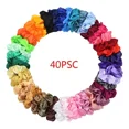 thumbnail image 1 of Ligas Para Cabello Scrunchies De Satén 40 Colores, 1 of 8