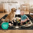 thumbnail image 4 of ODIKA 8'x10' Ultra-Soft Area Rug, Gothic Tarot Haul Mystical Stars Damask Corridor Grey Mens Decorations None Washable, Bare feet friendly, Silk-Touch for Bedroom, Under Sectional, 4 of 7