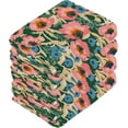 thumbnail image 4 of GZHJMY Blue Pink Flowers Wash Cloth Set of 6, 12 x 12 Inch Cotton Baby Washcloths Absorbent and Super Soft Feel Fingertip Towel Face Towels for Bathroom, Gym, Spa, 4 of 7